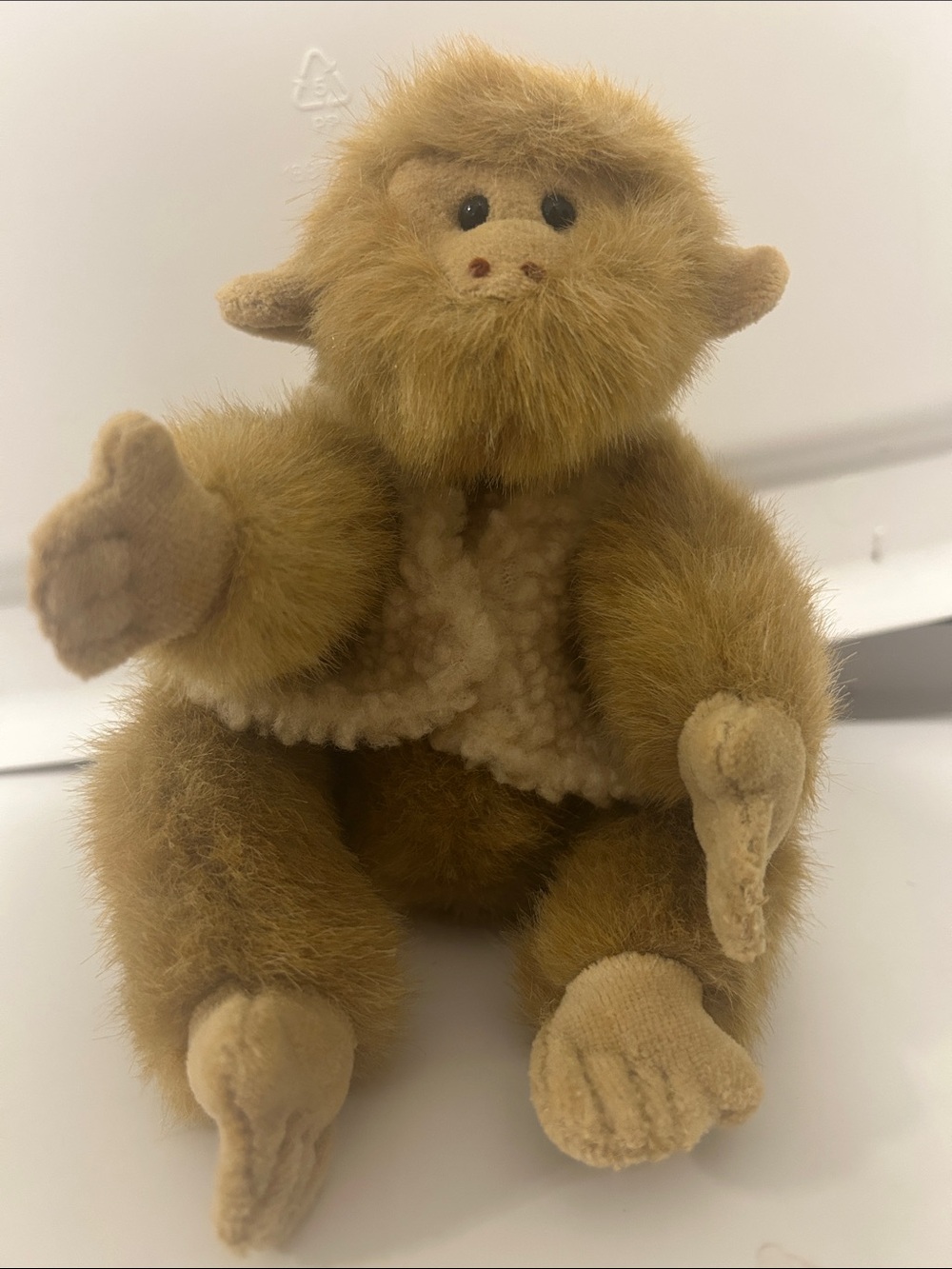 Ty Plush Vintage Brown and Cream Monkey
